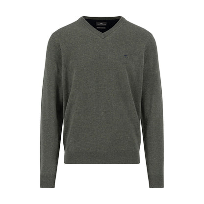 Vee Neck Lambswool Knit