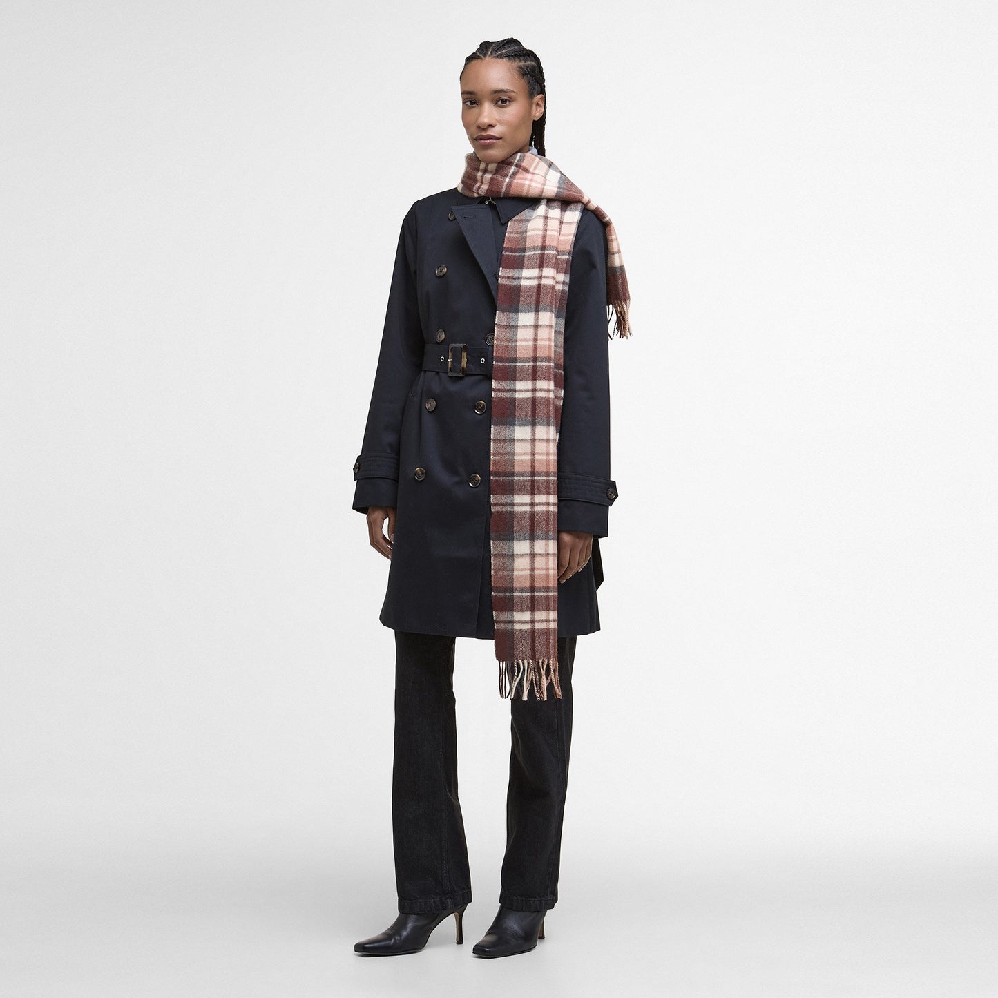 Vintage Winter Plaid Scarf