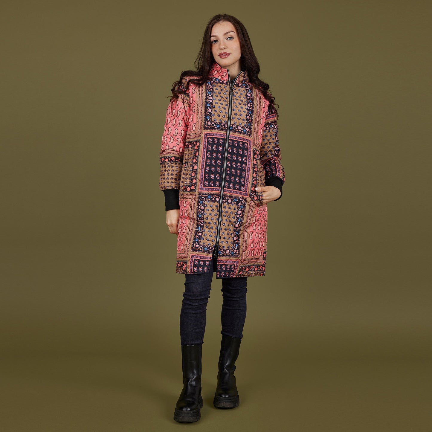 Reversible Paisley Coat