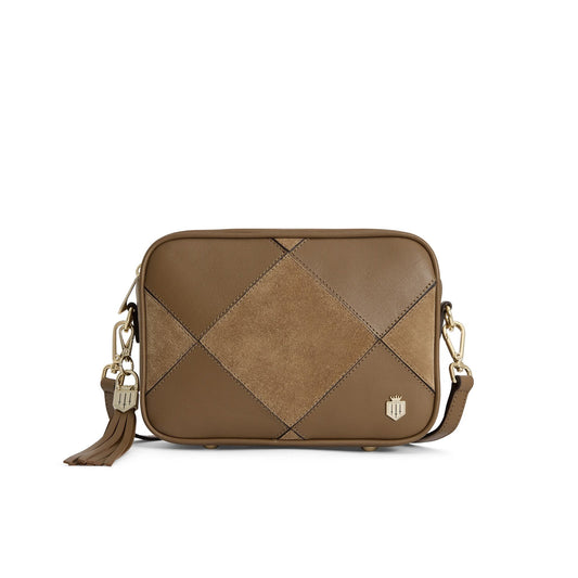 Finsbury Cross Body Bag Harlequin Suede