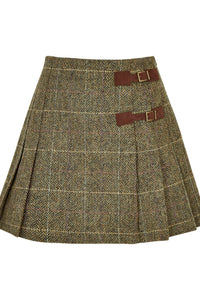 Blossom Pleated Tweed Skirt