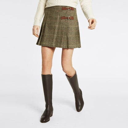 Blossom Pleated Tweed Skirt