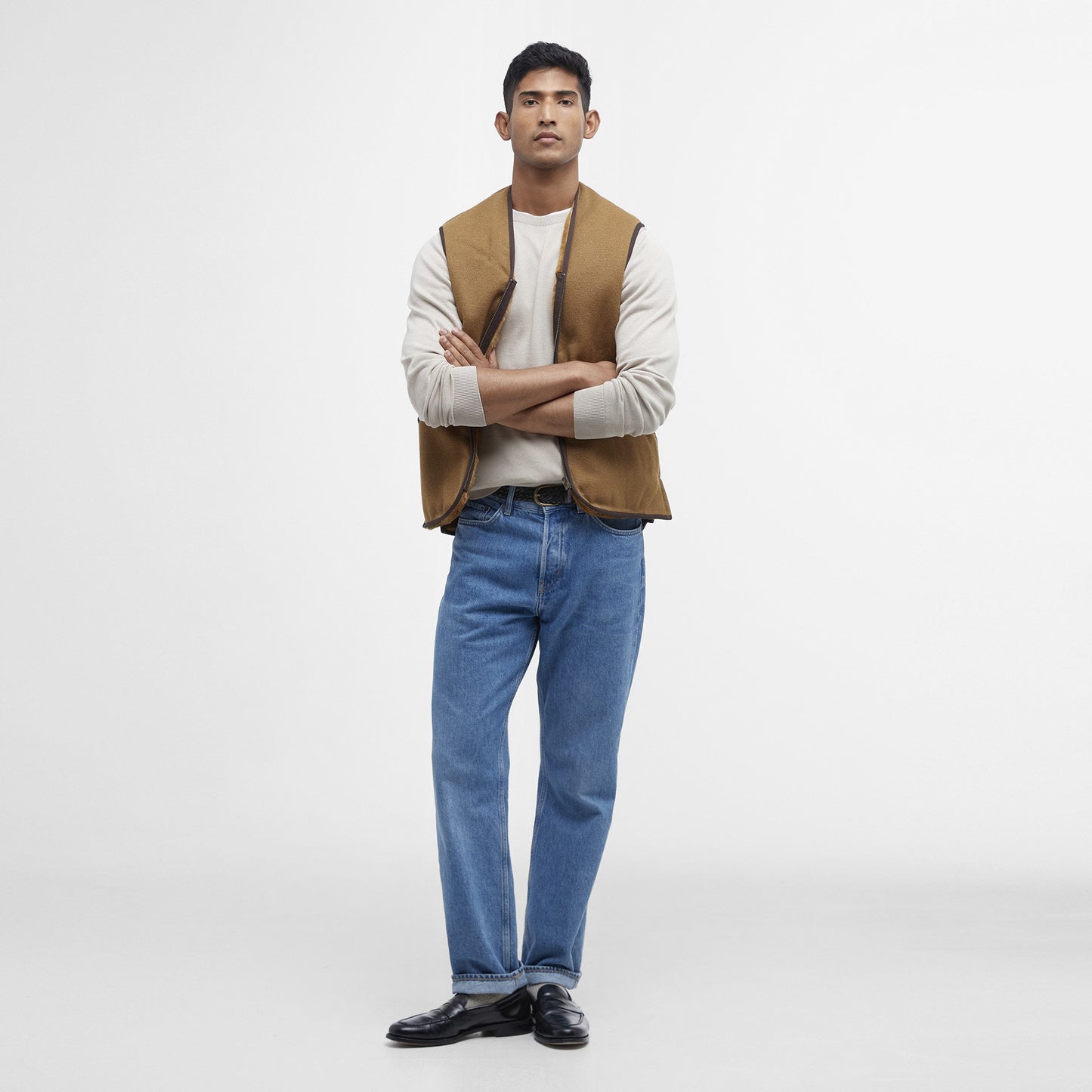 Barbour Warm Pile Waistcoat Zip in Liner 48