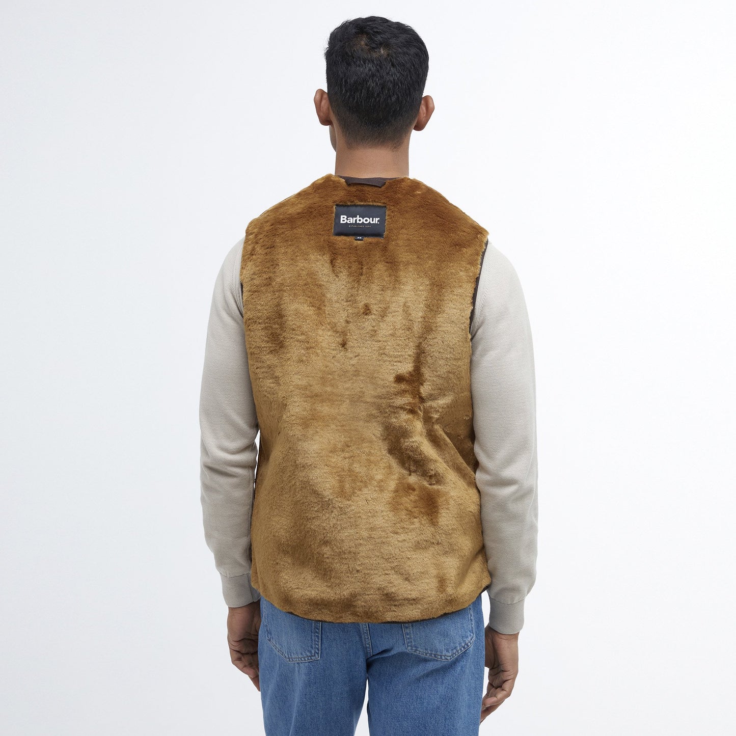 Barbour Warm Pile Waistcoat Zip in Liner 48