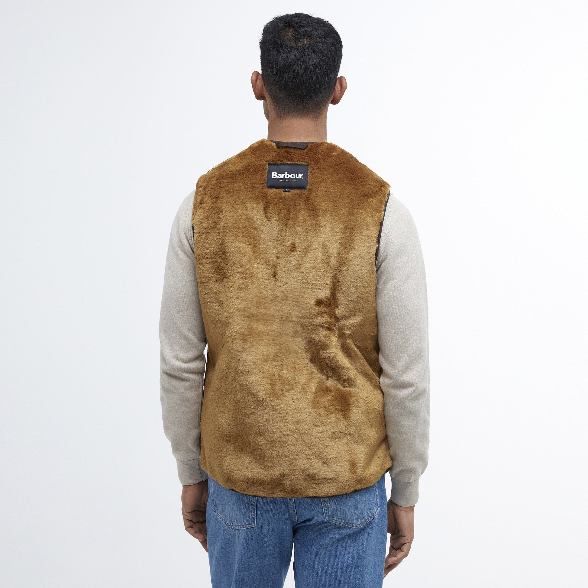 Barbour Warm Pile Waistcoat Zip in Liner 48