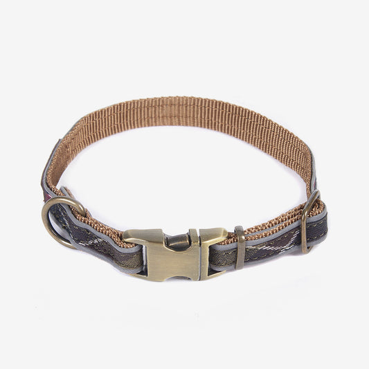 Reflective Tartan Dog Collar