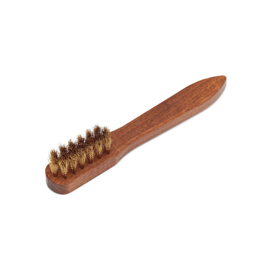 Suede Brass Bristle Brush
