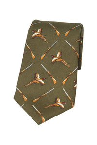 Pheasant & Gun Tie