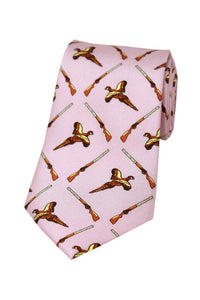 Pheasant & Gun Tie