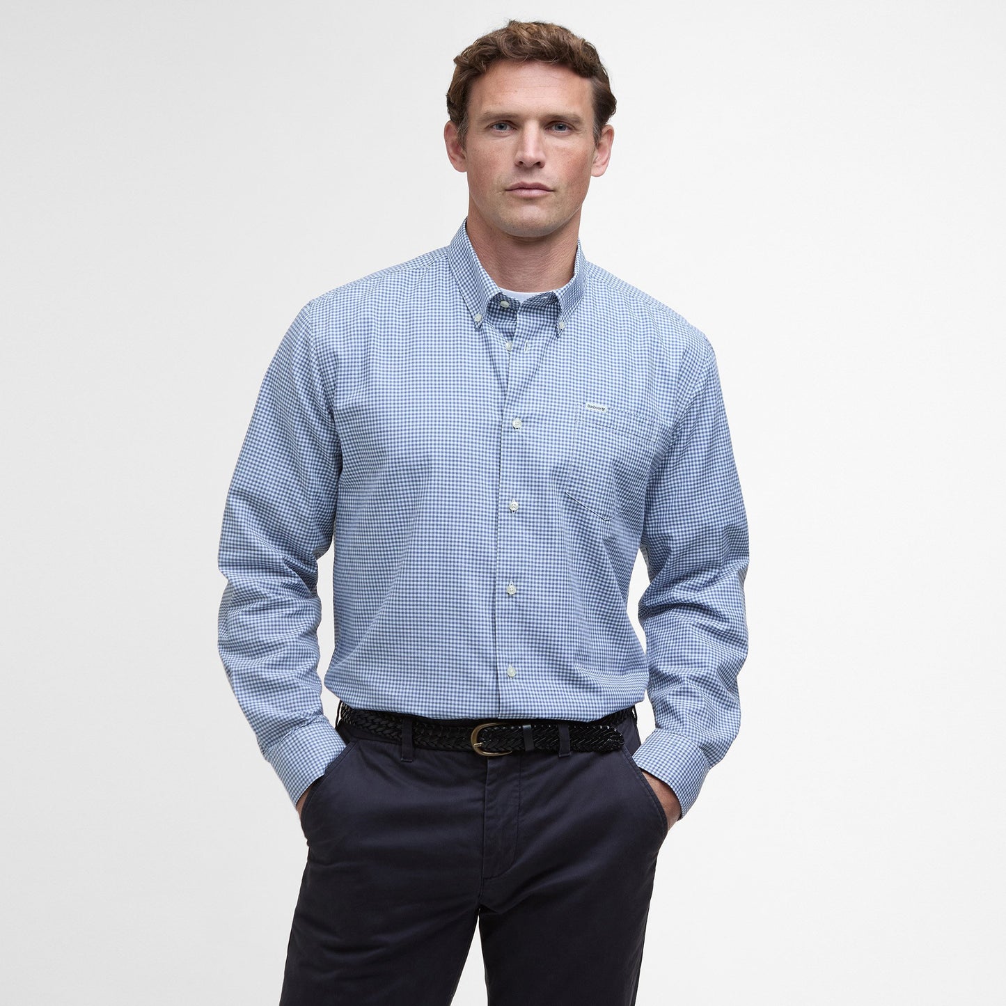 Finwell Gingham Tailored Fit Shirt