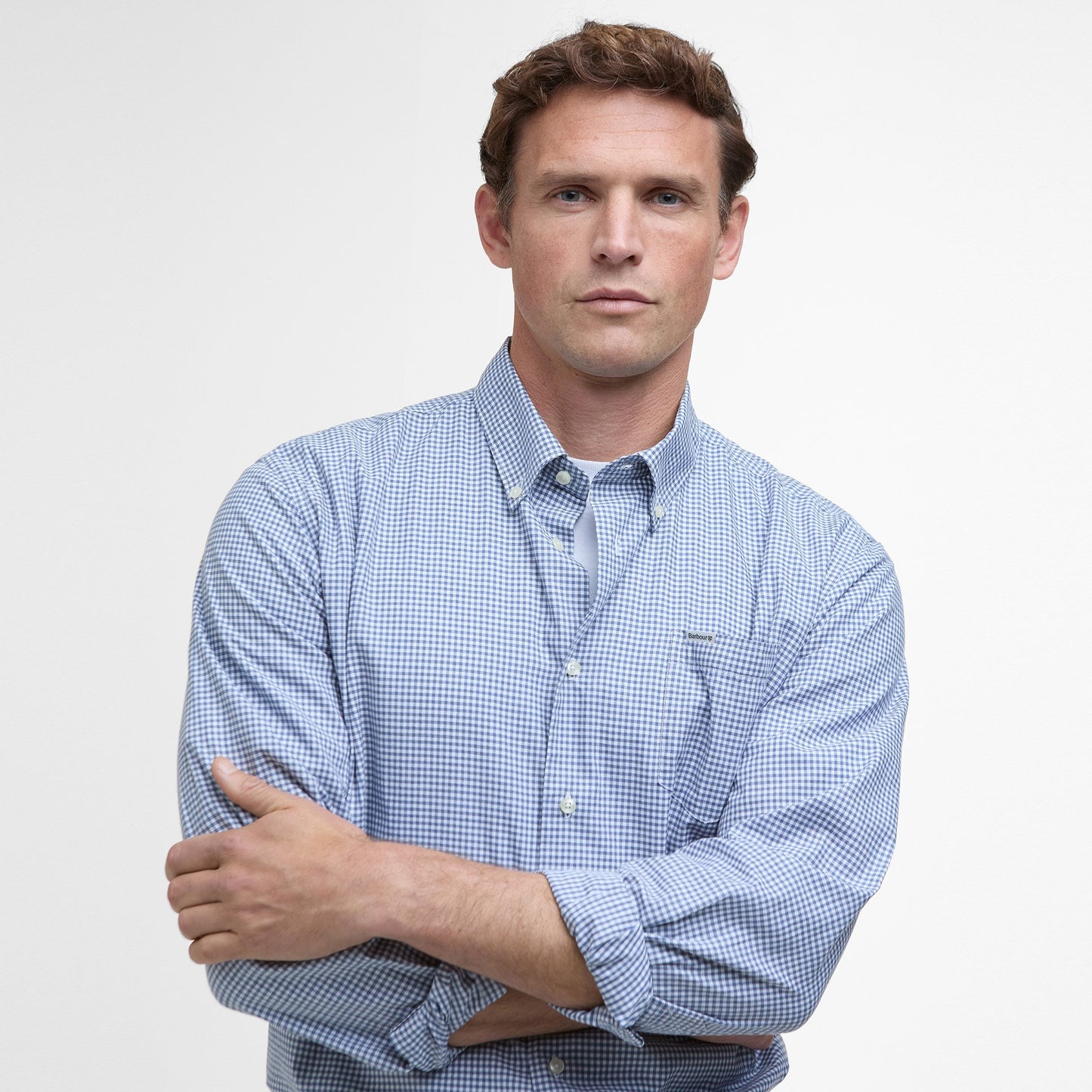 Finwell Gingham Tailored Fit Shirt