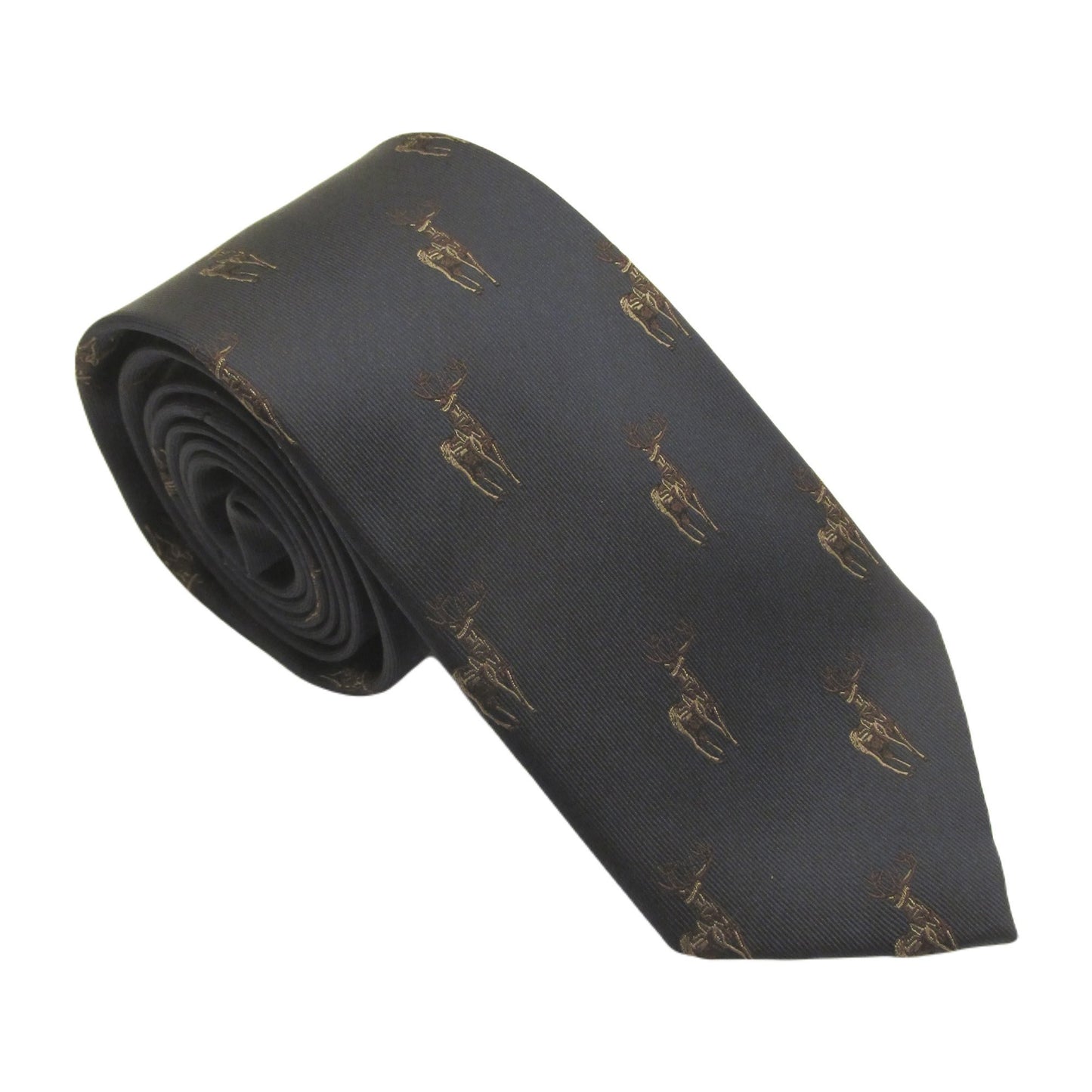 Standing Stag Silk Tie