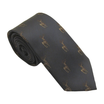 Standing Stag Silk Tie