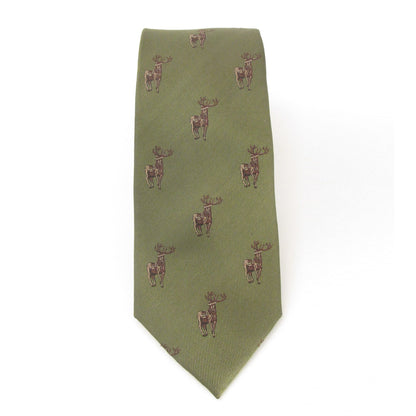 Standing Stag Silk Tie