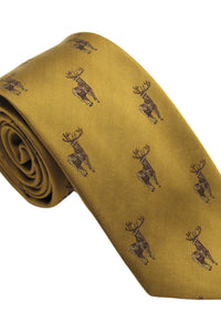 Standing Stag Silk Tie