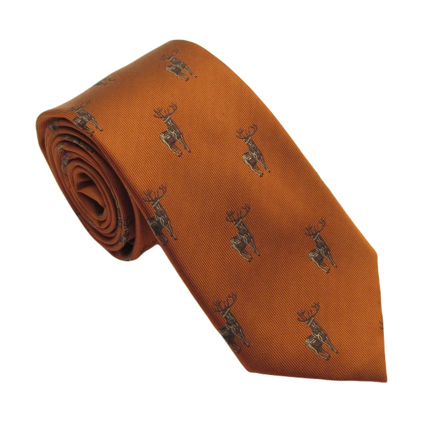 Standing Stag Silk Tie