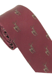 Standing Stag Silk Tie