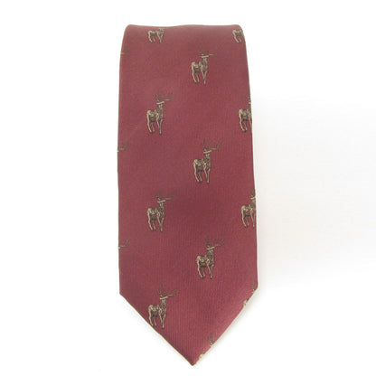 Standing Stag Silk Tie