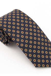 English Silk Flower Tie