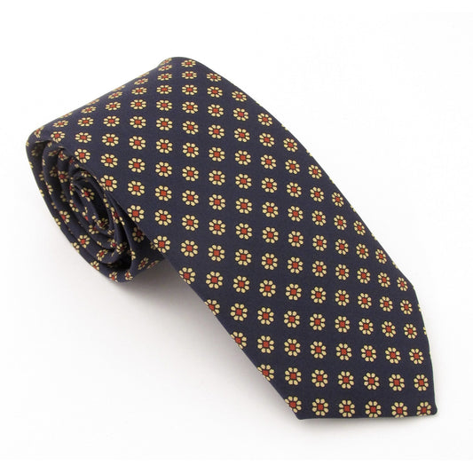 English Silk Flower Tie