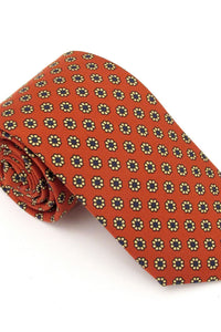 English Silk Flower Tie