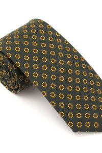 English Silk Flower Tie