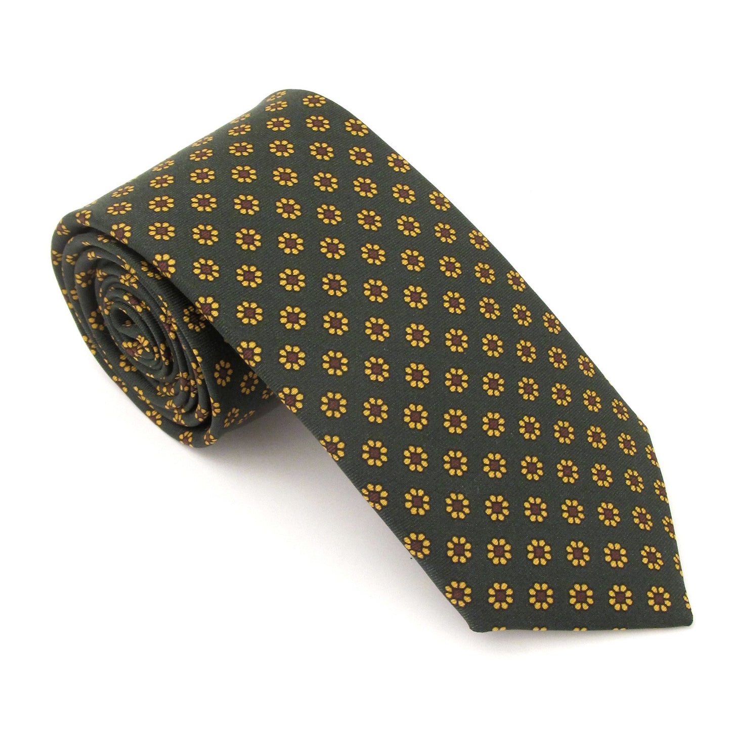 English Silk Flower Tie