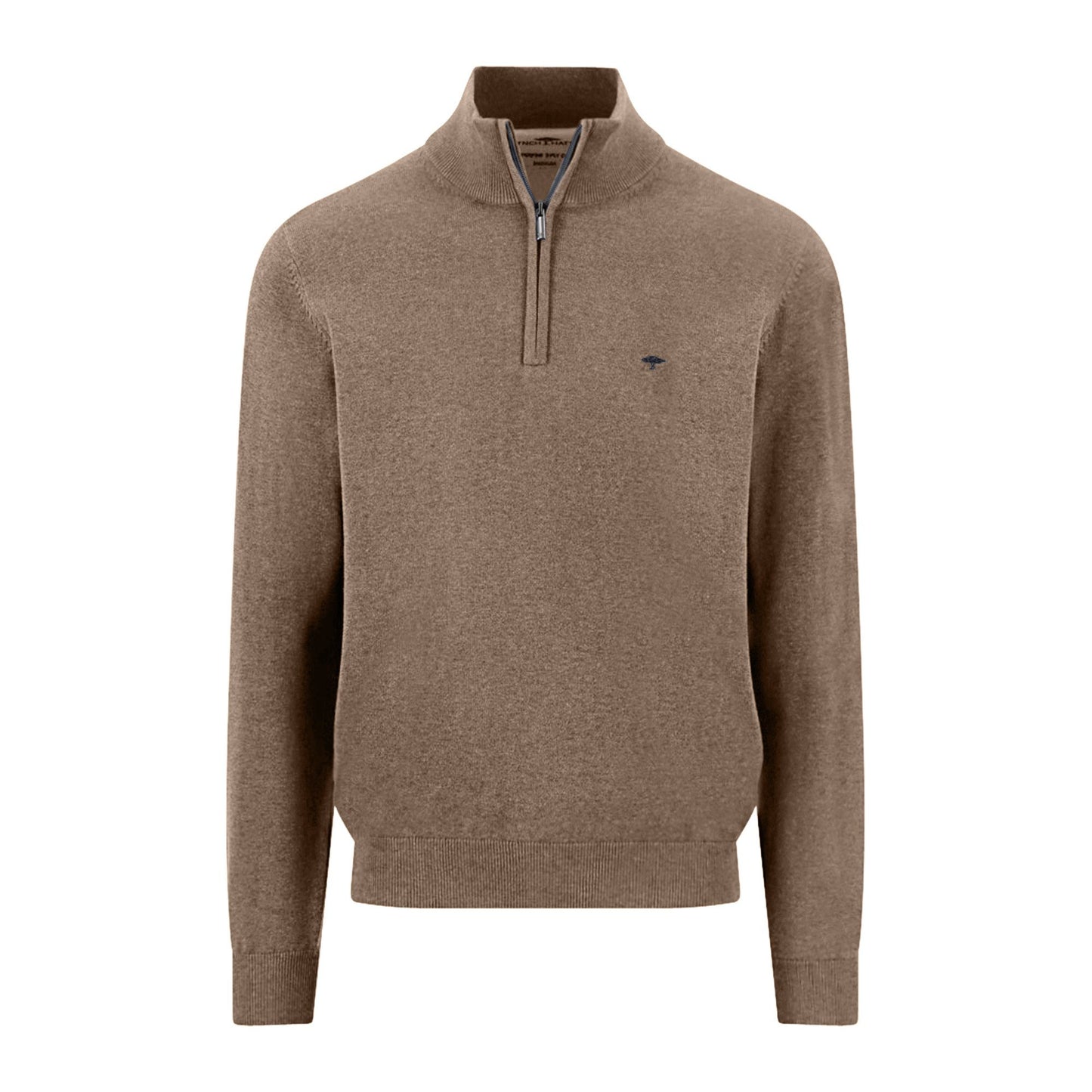 Zip Neck Superfine Cotton Knit