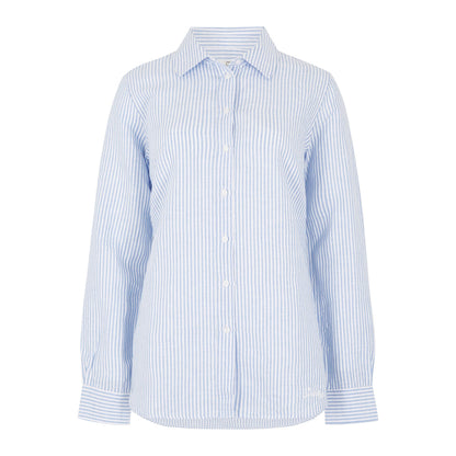 Butterfly Stripe Linen Shirt