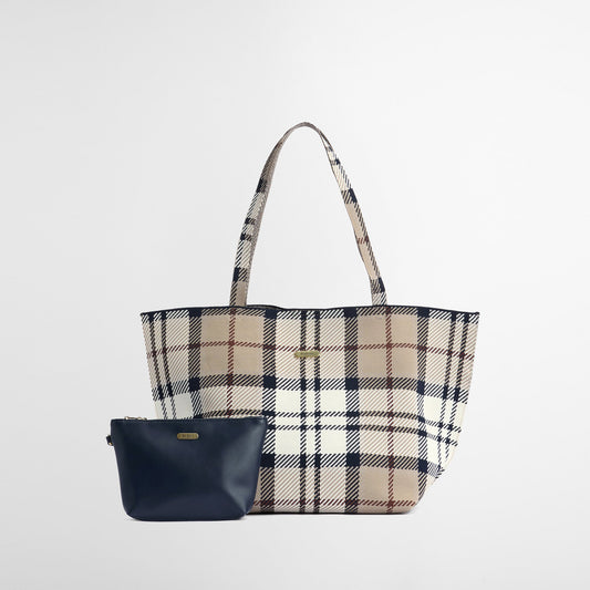 Layla Tartan Large Tote Bag