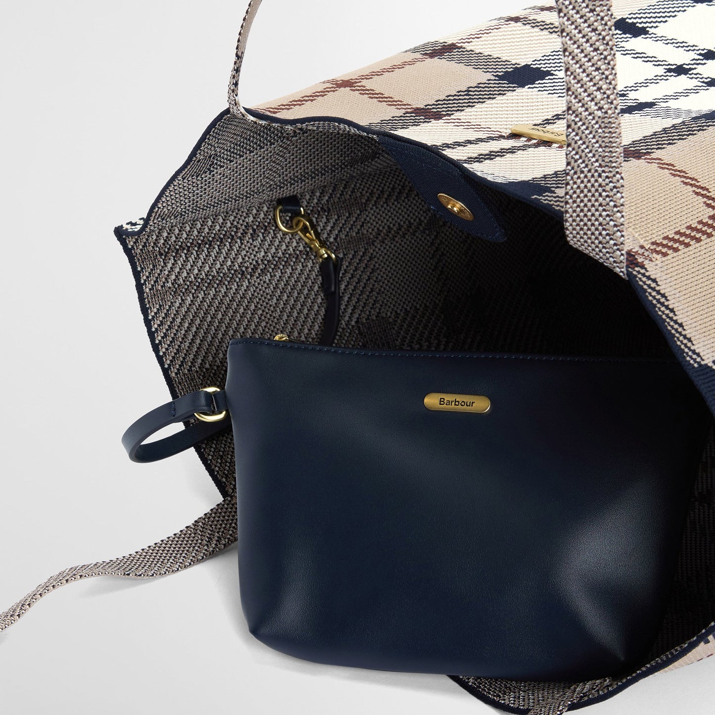 Layla Tartan Large Tote Bag