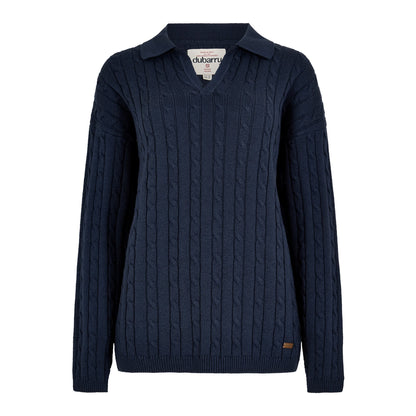 Brownville Cable Knit Polo Jumper