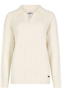 Brownville Cable Knit Polo Jumper