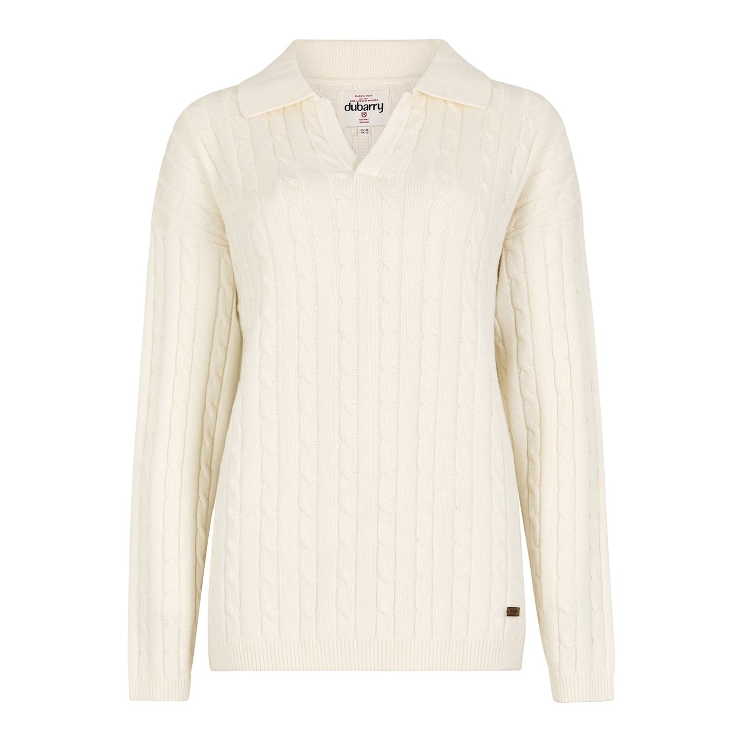 Brownville Cable Knit Polo Jumper