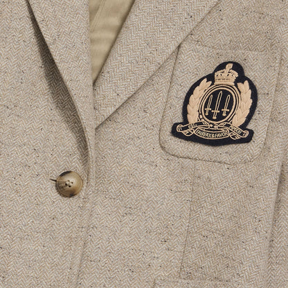 Henrietta Single Breasted Herringbone Blazer