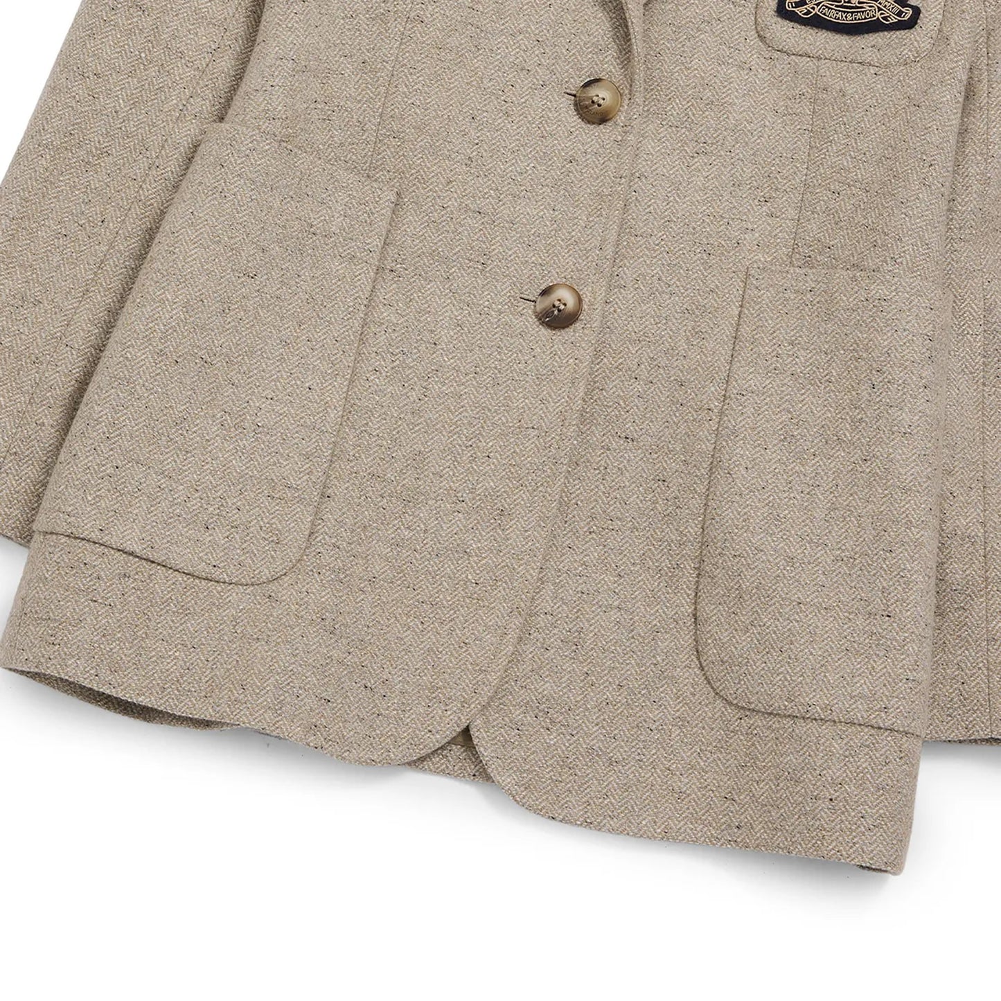 Henrietta Single Breasted Herringbone Blazer