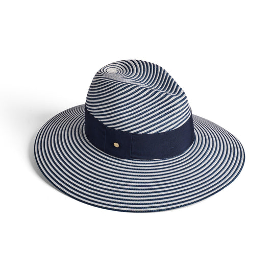 Sorrento Stripe Paper Braid Fedora