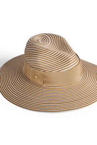 Sorrento Stripe Paper Braid Fedora