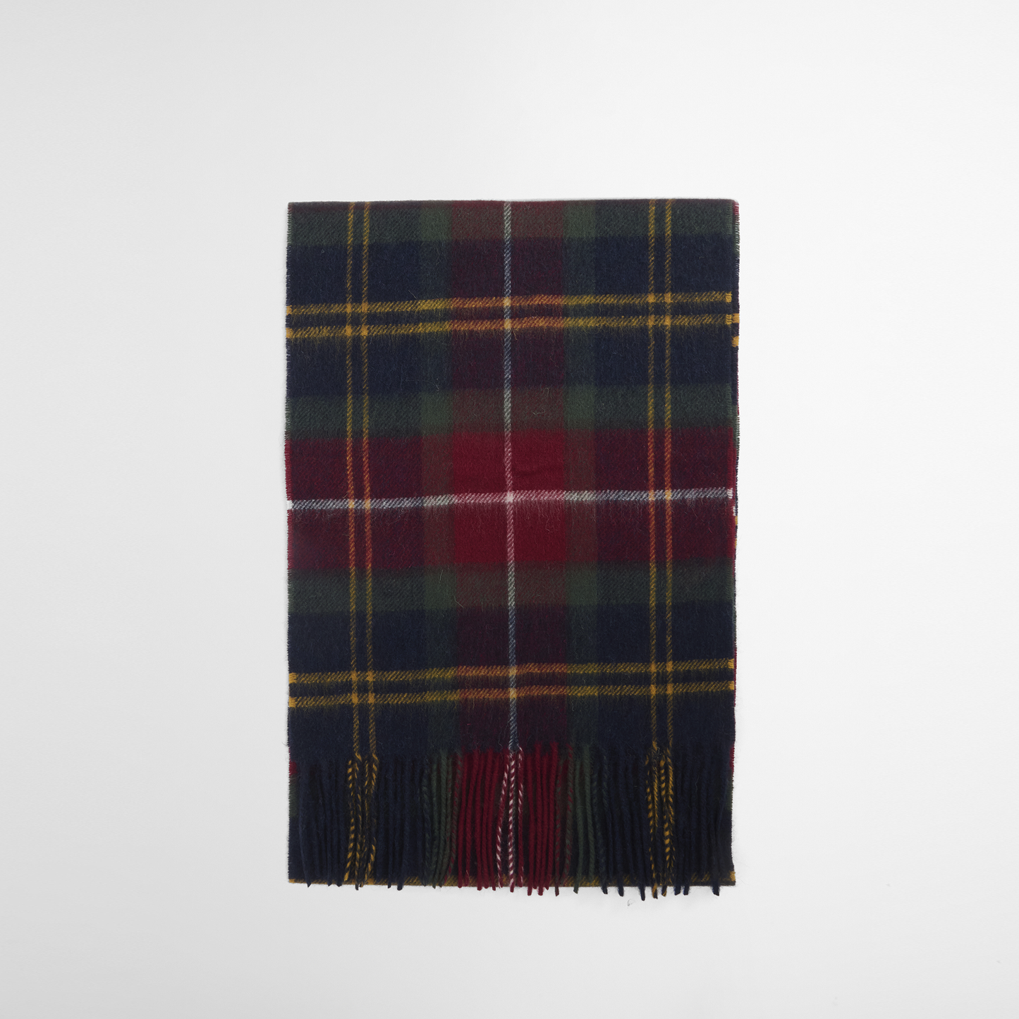 Wool Cashmere Tartan Scarf