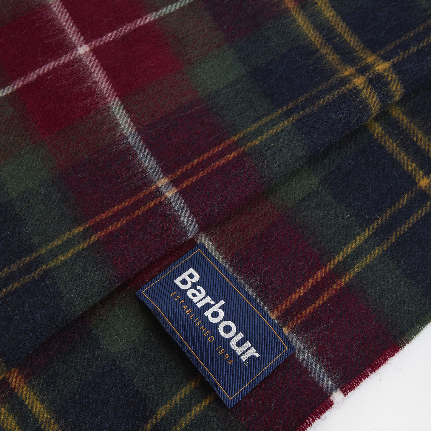 Wool Cashmere Tartan Scarf