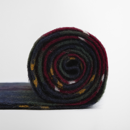 Wool Cashmere Tartan Scarf