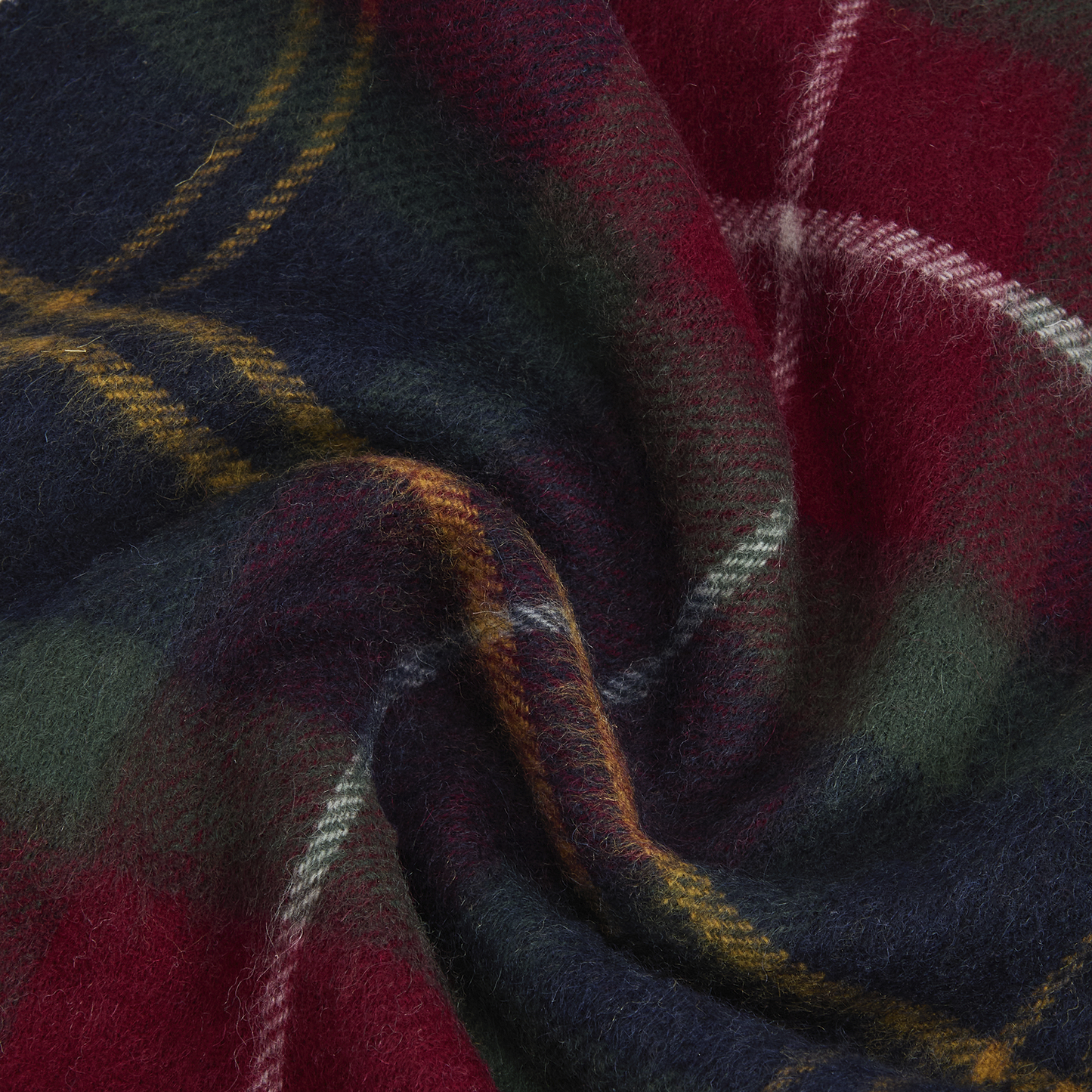 Wool Cashmere Tartan Scarf