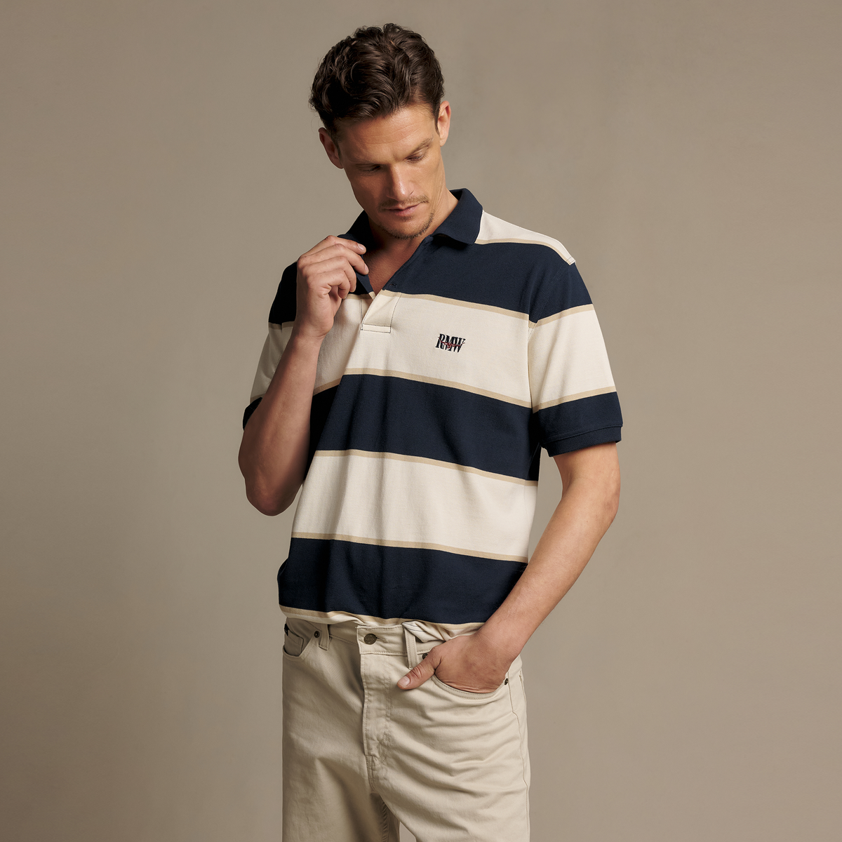 Balmain Stripe Polo