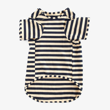 Dog Printed Logo Striped T-shirt