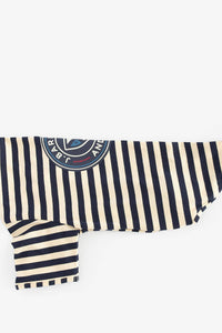 Dog Printed Logo Striped T-shirt