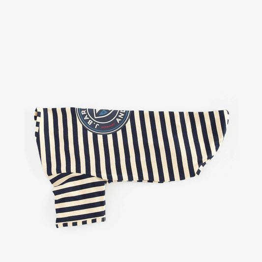 Dog Printed Logo Striped T-shirt