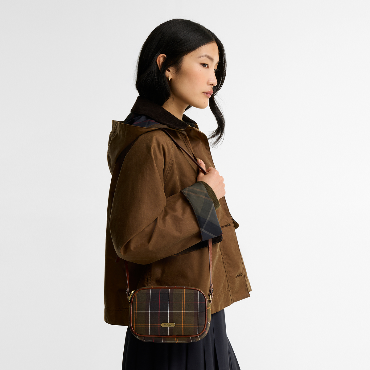 Daphne Mini Tartan Crossbody Bag