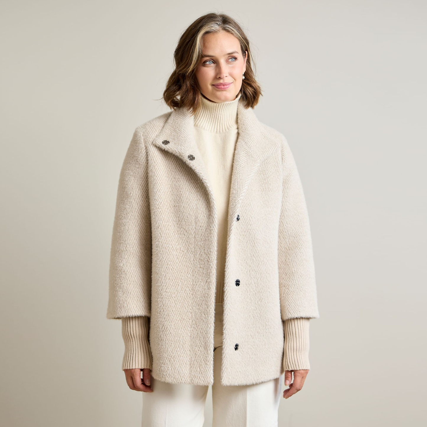 Olga Stand up Collar Coat 