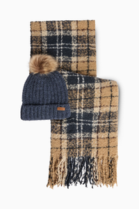 Saltburn Beanie & Tartan Set