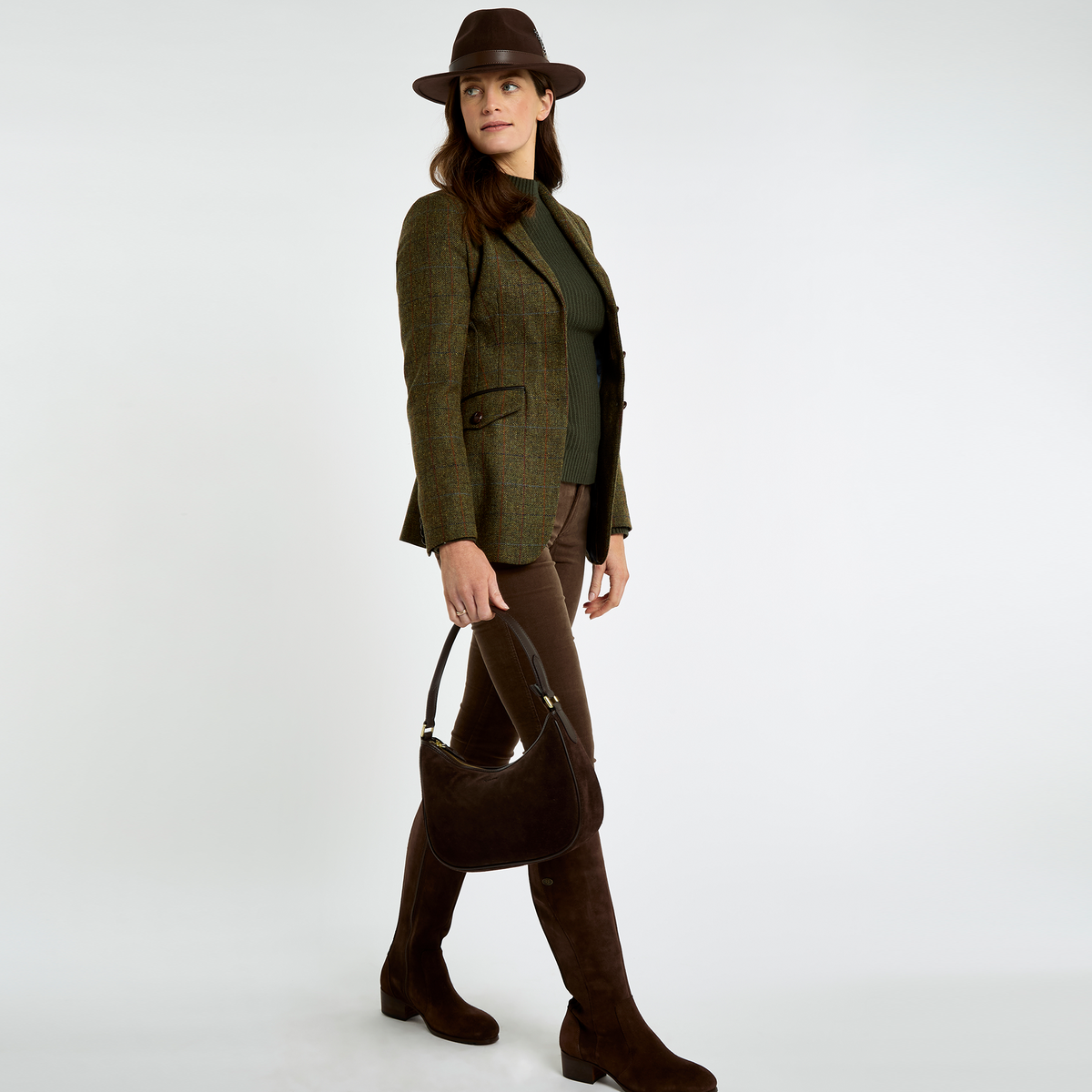 Cushendall Suede And Leather Handbag